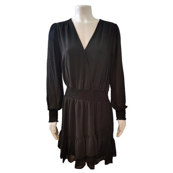 Michael Kors Women's Ruffle Hem Smocked Chiffon Dress - Picture 1 of 4